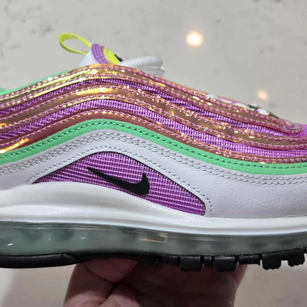 Nike Air Max 97 Women's SZ.6 Fuchsia Glow/Lemon Venom CW5591-100 New - Picture 10 of 16